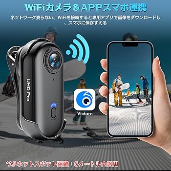 Amazon | 【4K画質】 アクションカメラ 広角小型Vlogビデオカメラ